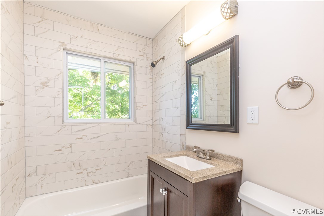 3612 Denison Road Henrico, VA 23231 - Photo 12 of 34 Upstairs full bathroom has new tile, tub, commode,