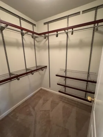 a view of a walk in closet