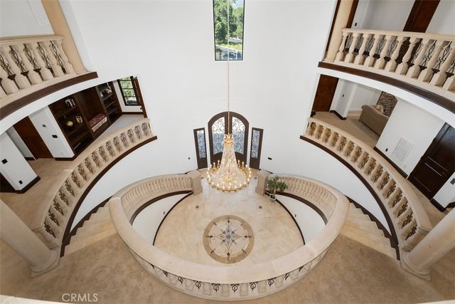 a bird view of a house