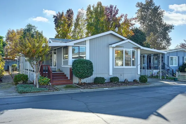 a front view of a house with porch