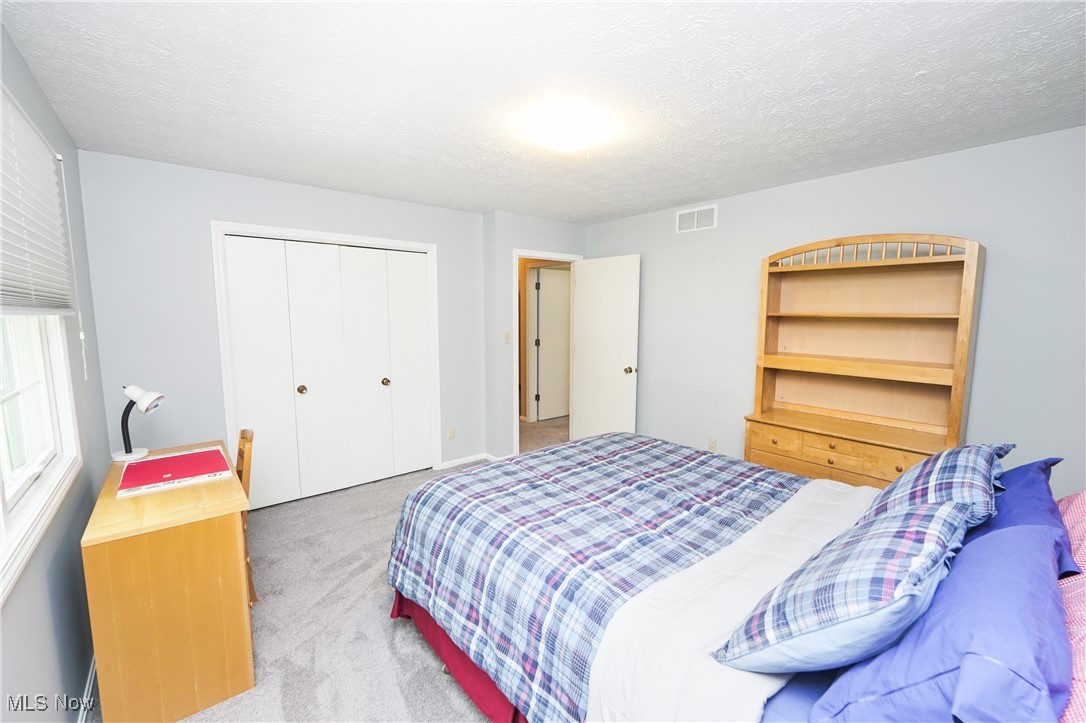 817 Rickel Circle Akron, OH 44333 - Photo 28 of 49 Carpeted bedroom with a closet and a textured ceiling