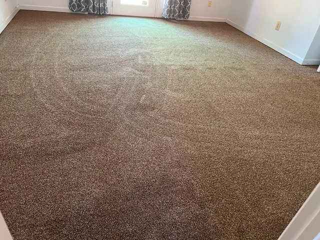 a view of a room with a bench