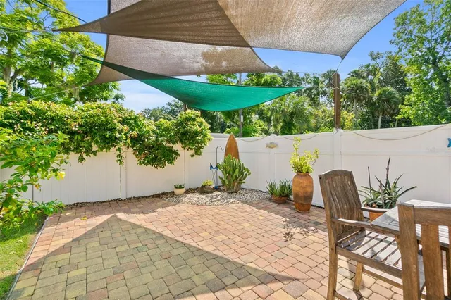 an aerial view of a house having outdoor space
