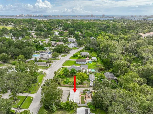 a yard with green space