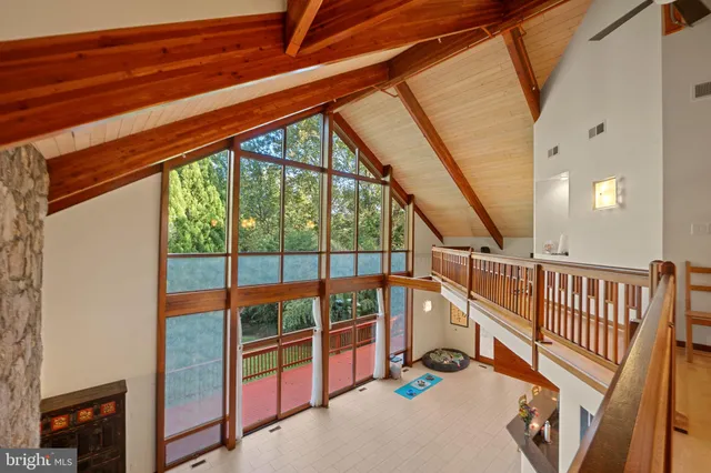 a view of room with gym equipment