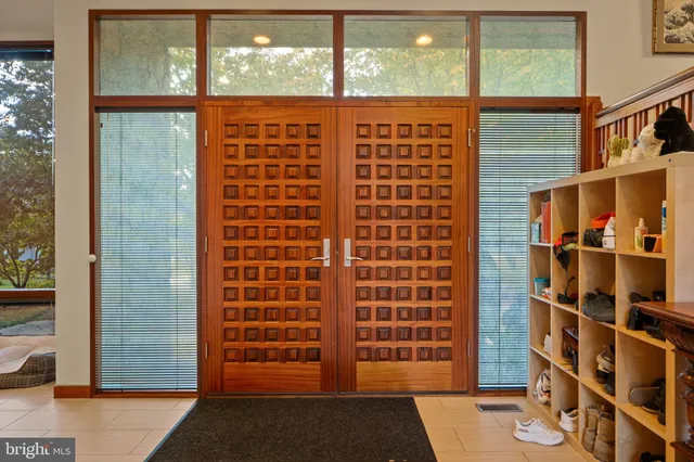 a view of front door