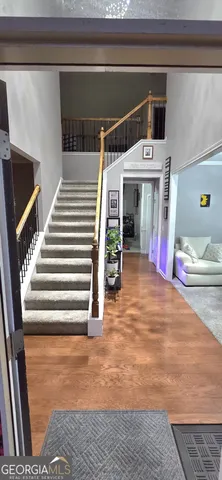 a view of storage and utility room