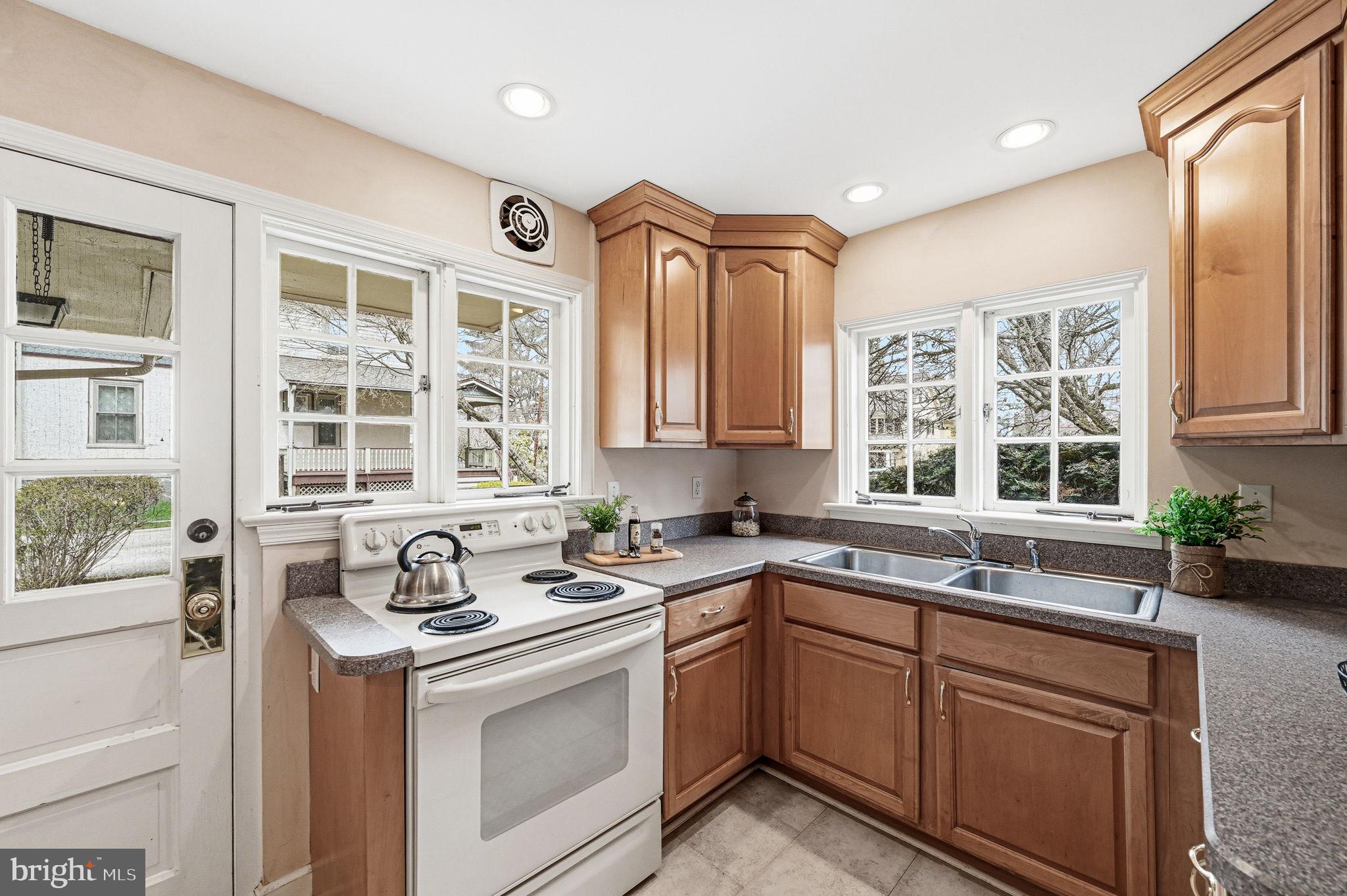 218 Vassar Avenue Swarthmore, PA 19081 - Photo 8 of 41 Front of kitchen looks out on front yard