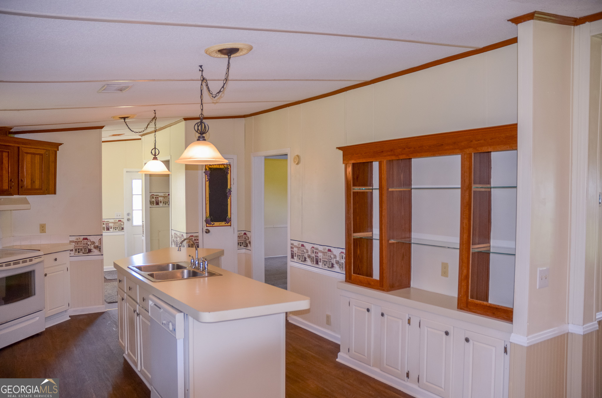 2055 Payne Pond Road Weston, GA 31832 - Photo 5 of 20 a bathroom with a sink a vanity and a large mirror
