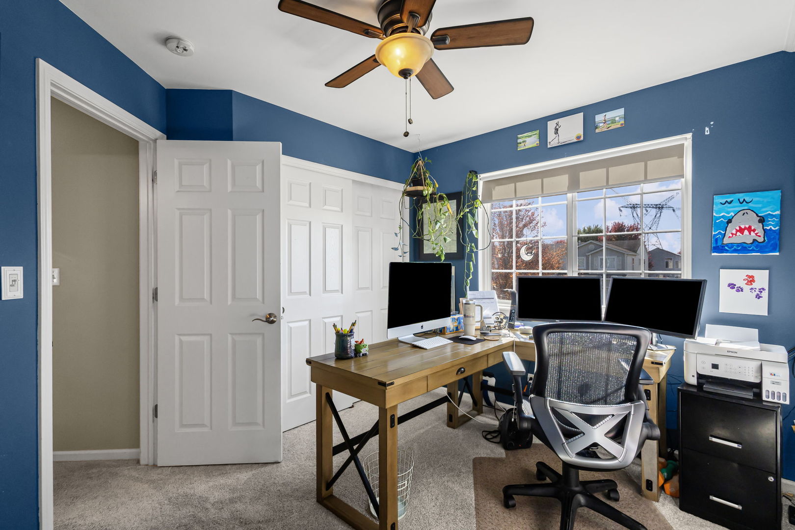 26832 West Hemlock Road Channahon, IL 60410 - Photo 21 of 25 a view of a workspace with furniture and a window