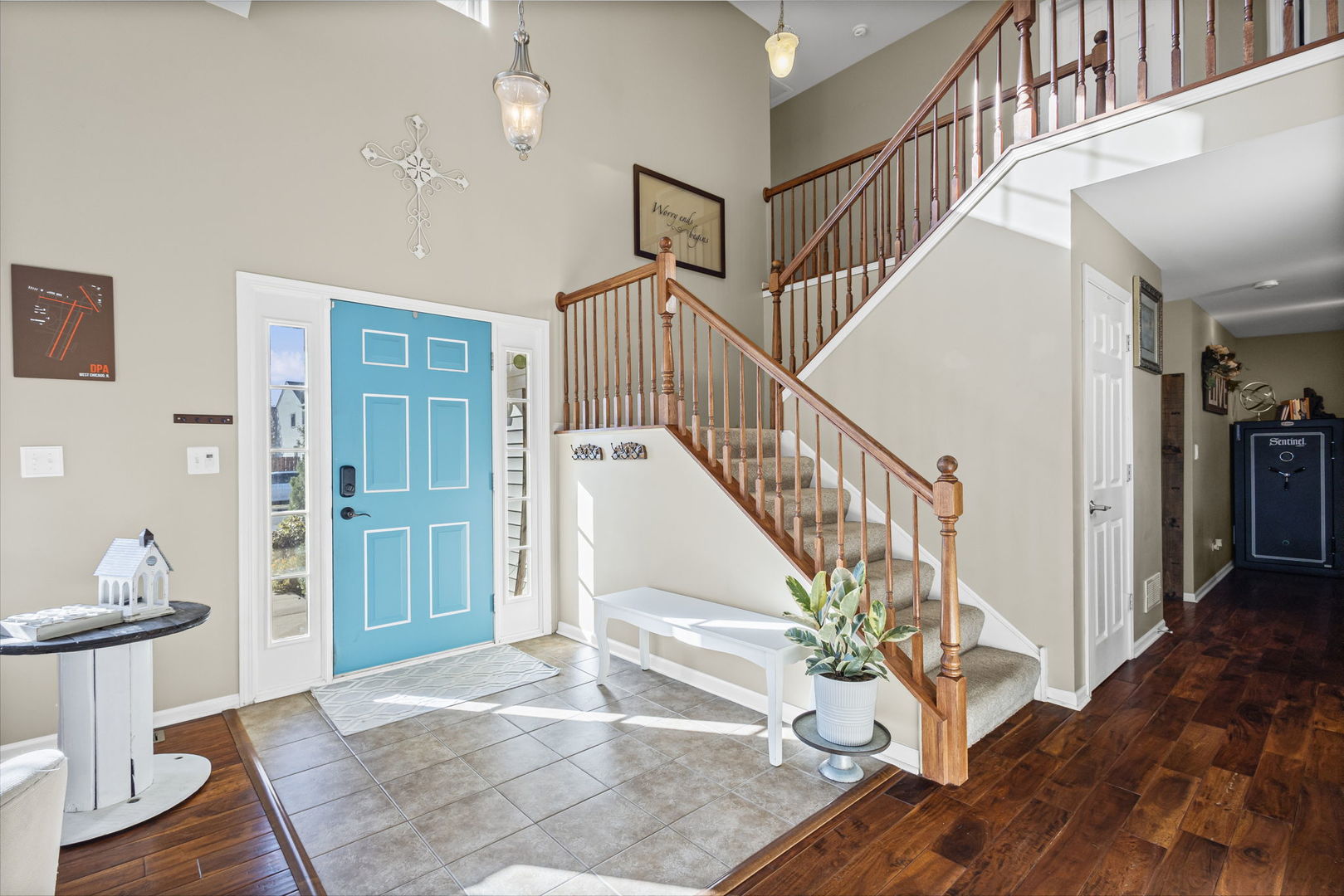 26832 West Hemlock Road Channahon, IL 60410 - Photo 3 of 25 a view of entryway livingroom and hall with wooden floor