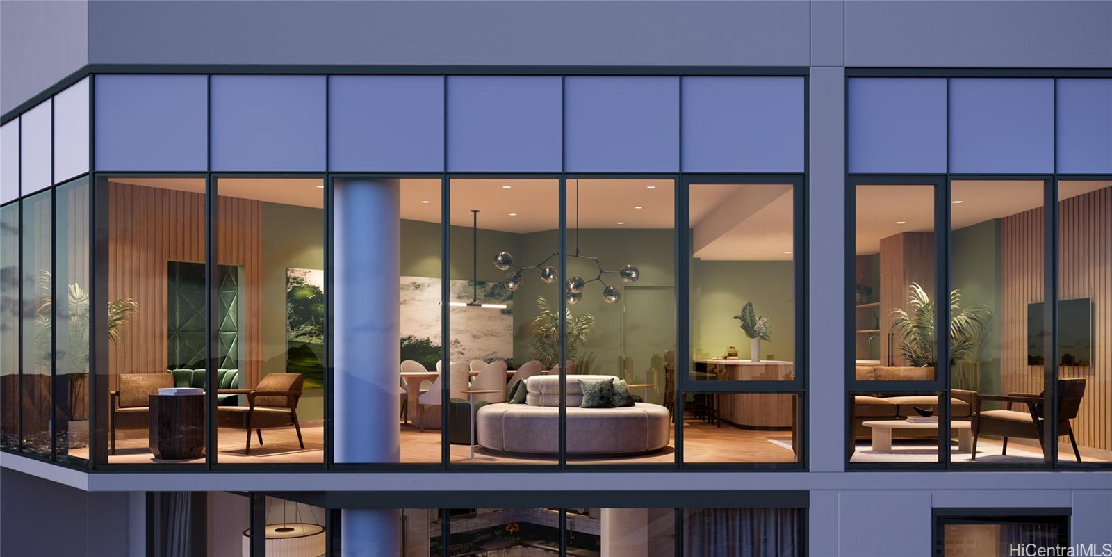 2599 Kapiolani Boulevard, Unit 2817 Honolulu, HI 96826 - Photo 8 of 25 a room with wooden floor and large windows