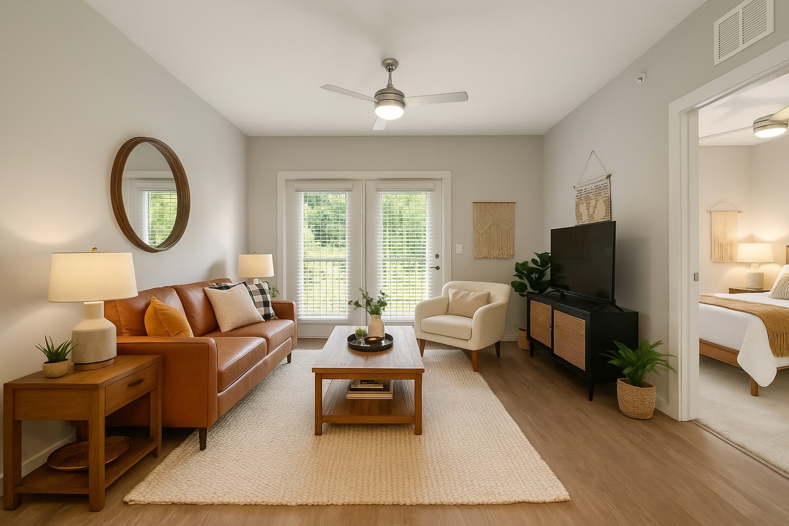 414 Rosedale Avenue, Unit 308 Nashville, TN 37211 - Photo 3 of 26 a living room with furniture and a flat screen tv