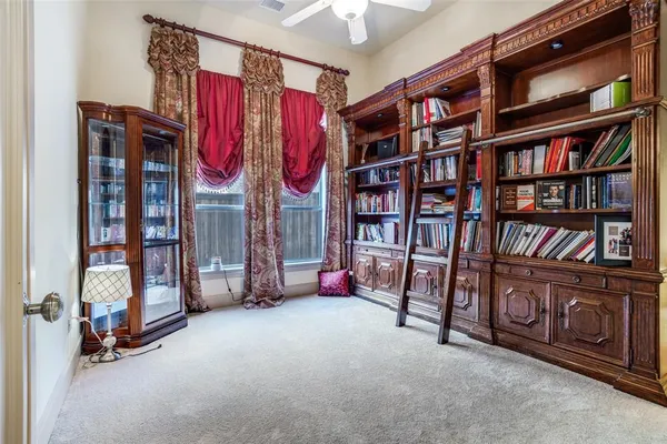 a view of room with furniture and staircase