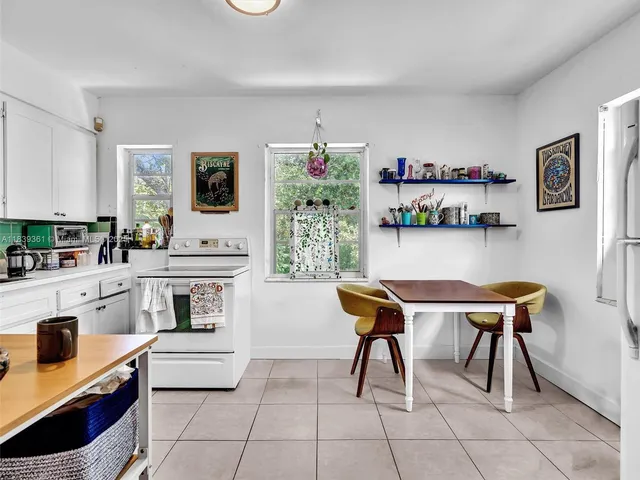 a view of a forest filled with trees