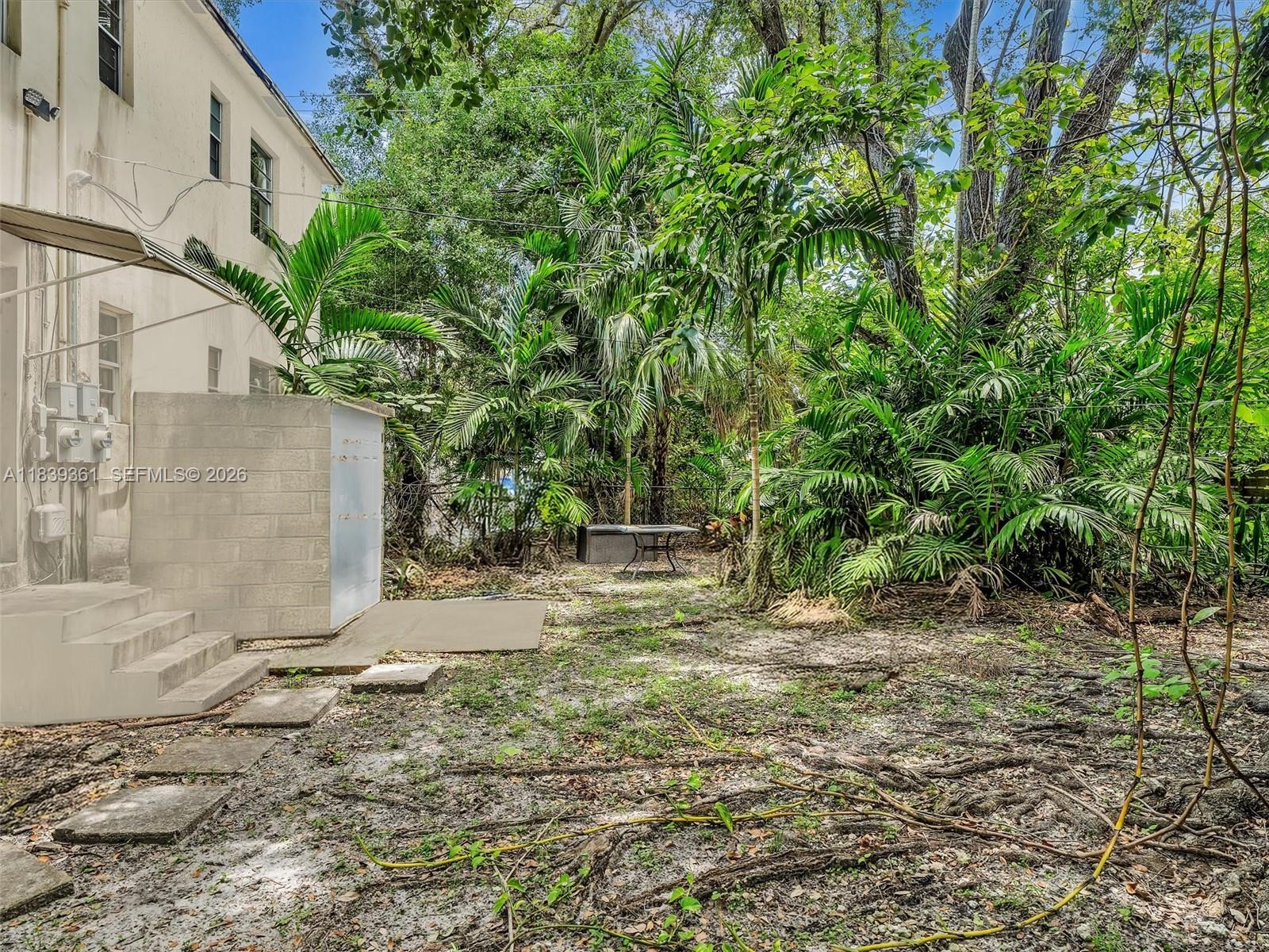 3210 Elizabeth Street Miami, FL 33133 - Photo 30 of 69 a view of a yard with plants and trees