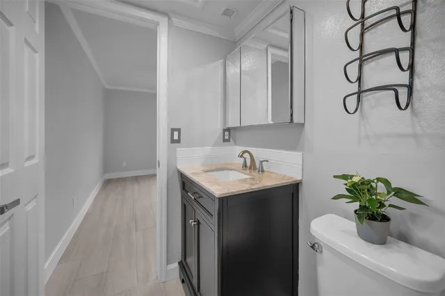 a view of a water with an ocean beach