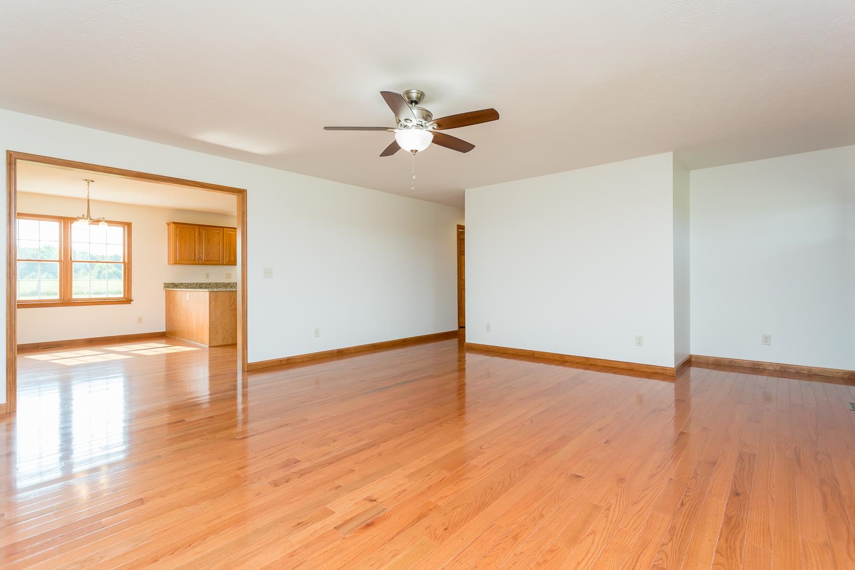 297 Battlefield Road Waynesboro, VA 22980 - Photo 13 of 61 a view of empty room with wooden floor and fan