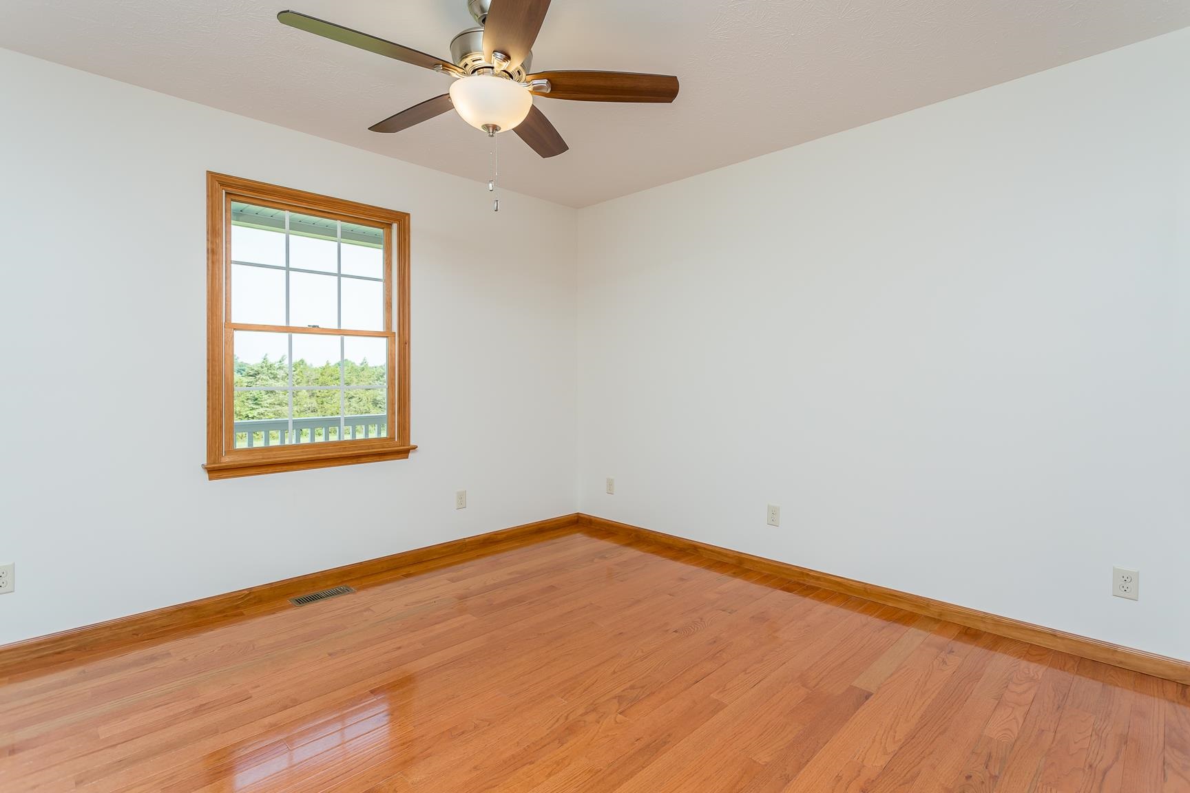 297 Battlefield Road Waynesboro, VA 22980 - Photo 17 of 61 an empty room with a window and a ceiling fan