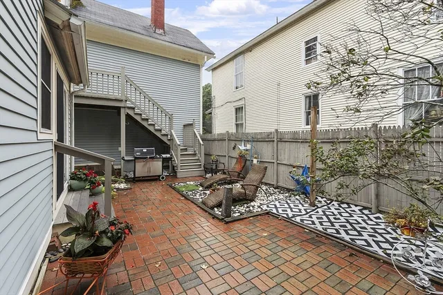 a view of a entryway door front of house