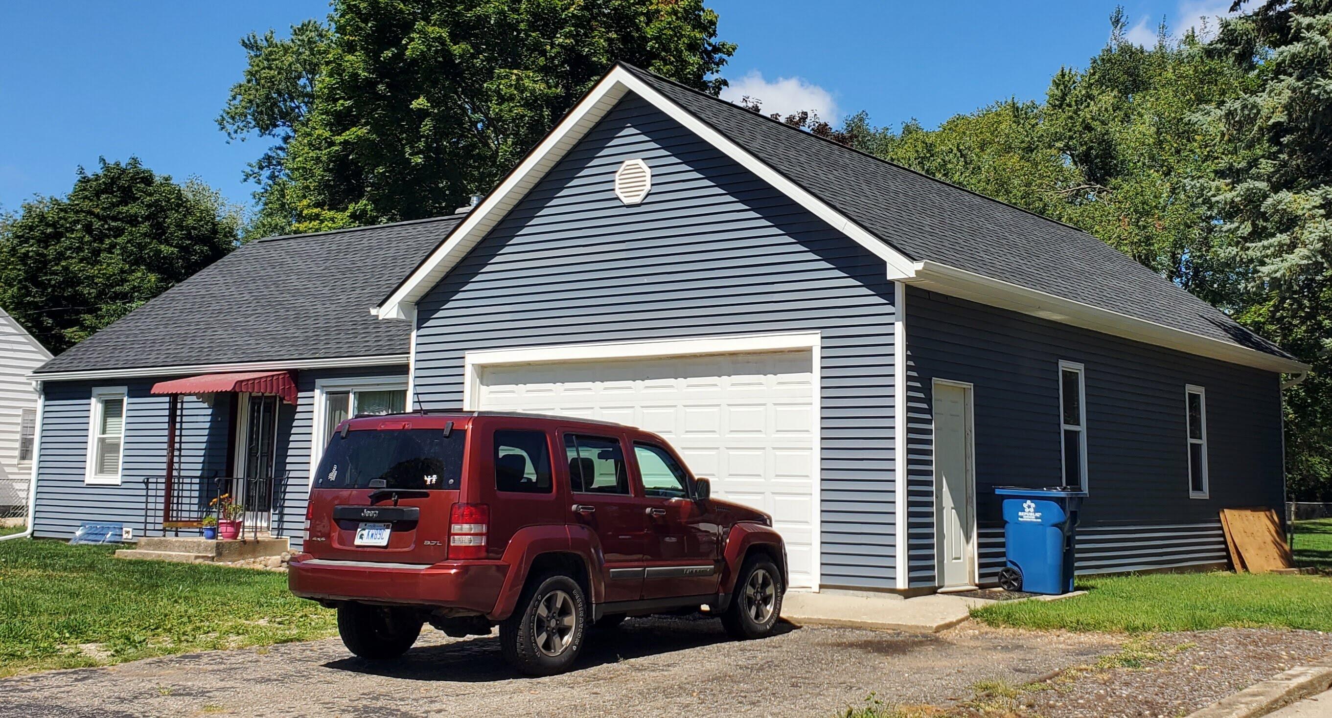 2203 Fairfield Road Portage, MI 49002 - Photo 3 of 48 new side pic of new garage roof