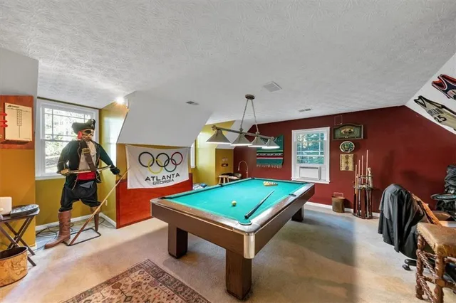 a room with musical instruments