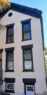 a view of a door of the house