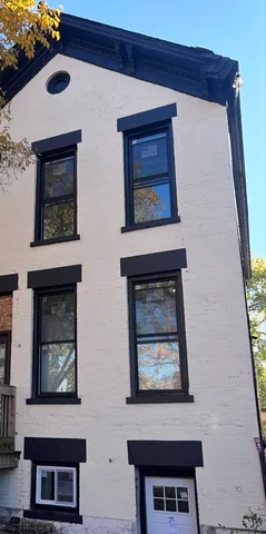 a view of a door of the house