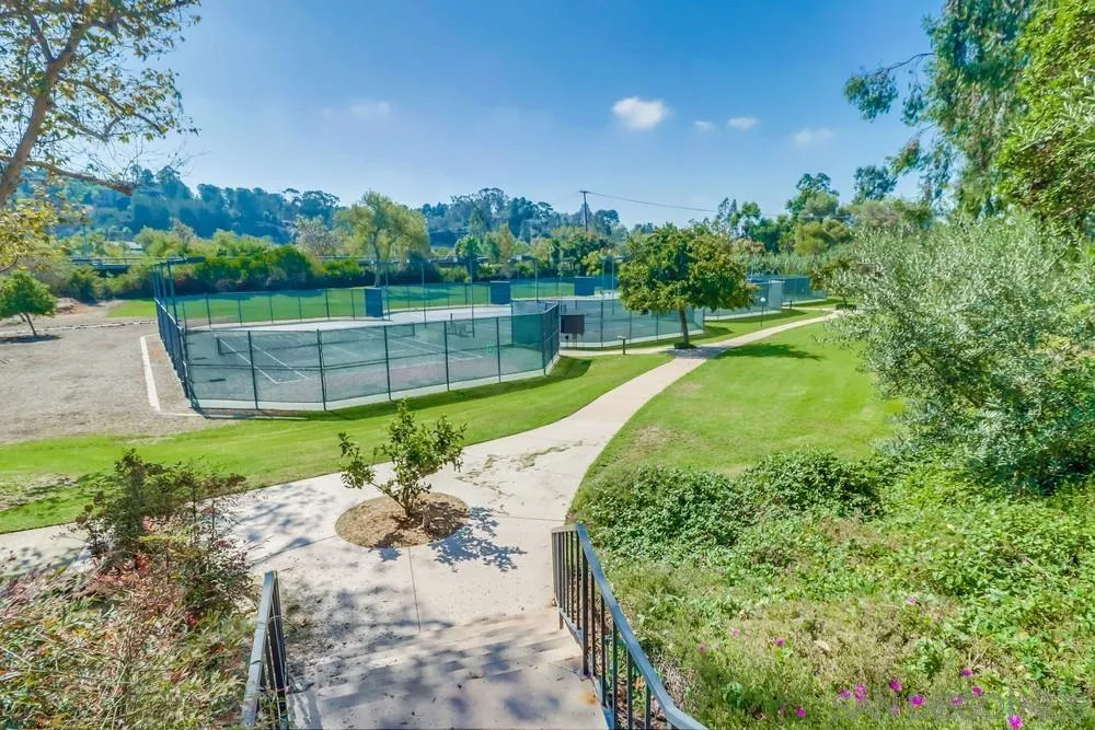 5665 Friars Road, Unit 219 San Diego, CA 92110 - Photo 27 of 34 a view of a garden with a fountain