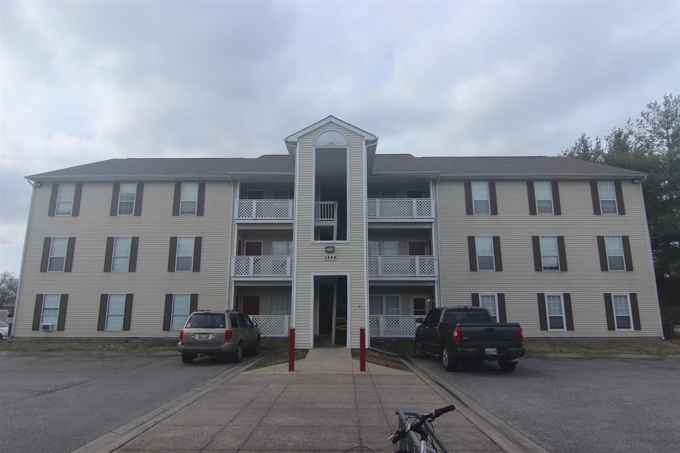 a car parked in front of building