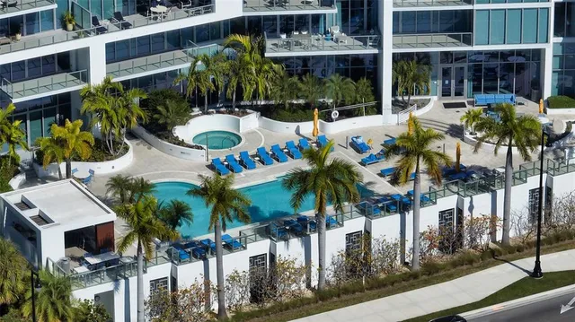 a view of a ocean with boats