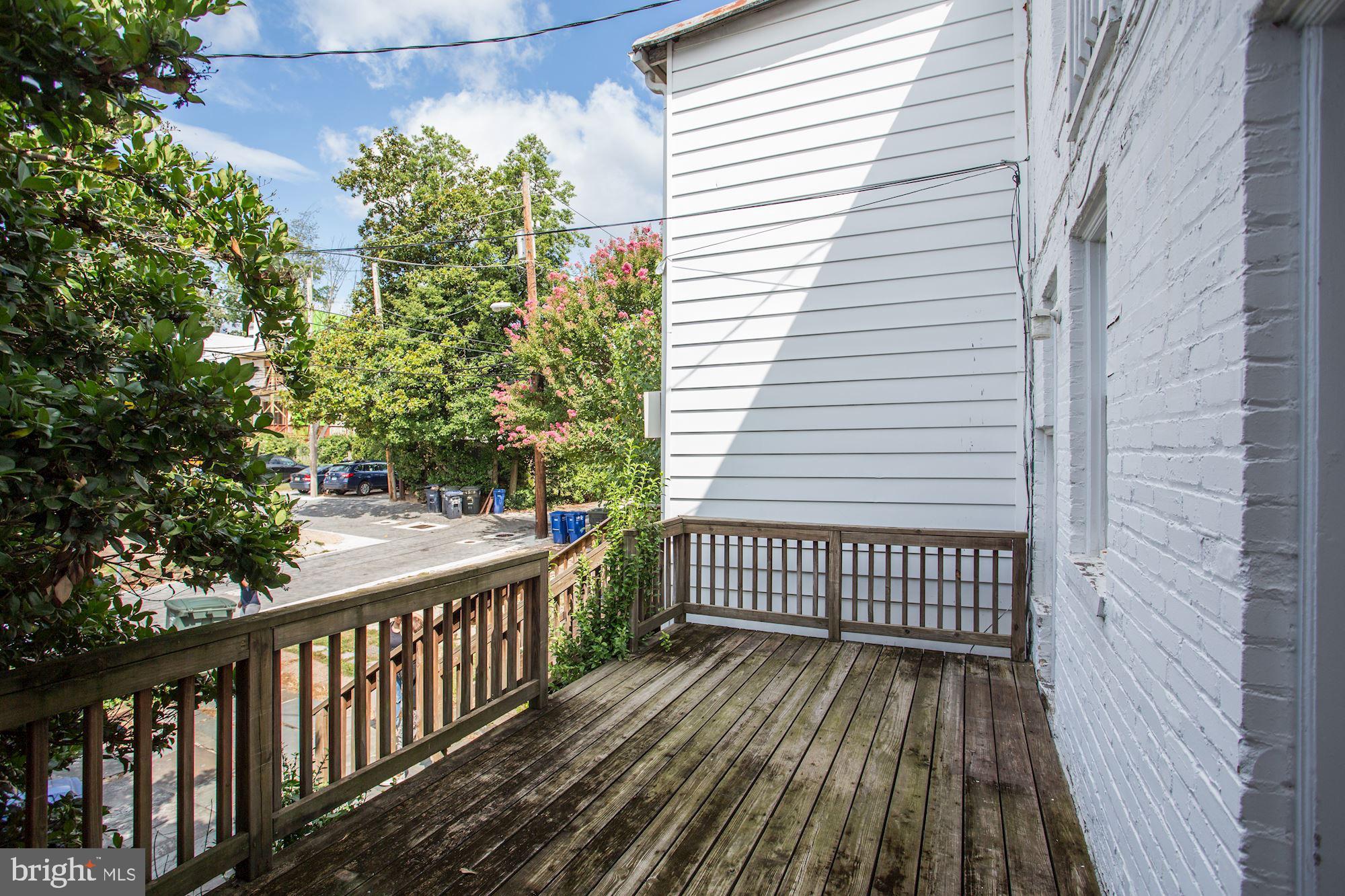 1706 37th Street Northwest Washington, DC 20007 - Photo 9 of 11 Deck with access from dining room and kitchen