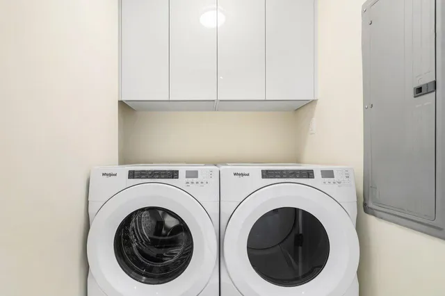 a view of city from a balcony