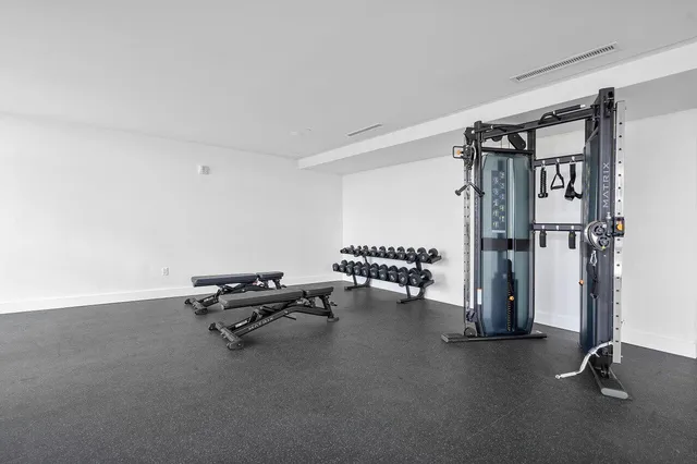 a view of a terrace with furniture