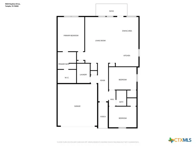 $1,799 | 5822 Hopkins Drive, Temple, TX 76502