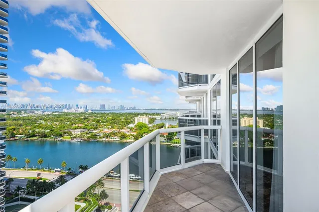 a view of balcony with city view