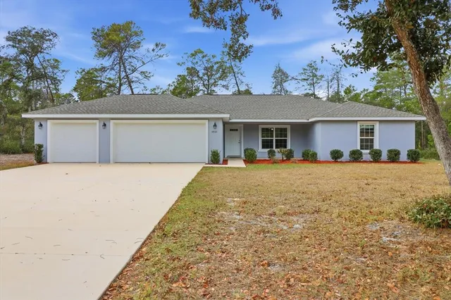 front view of house with a yard
