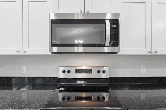 a stove top oven sitting inside of a kitchen