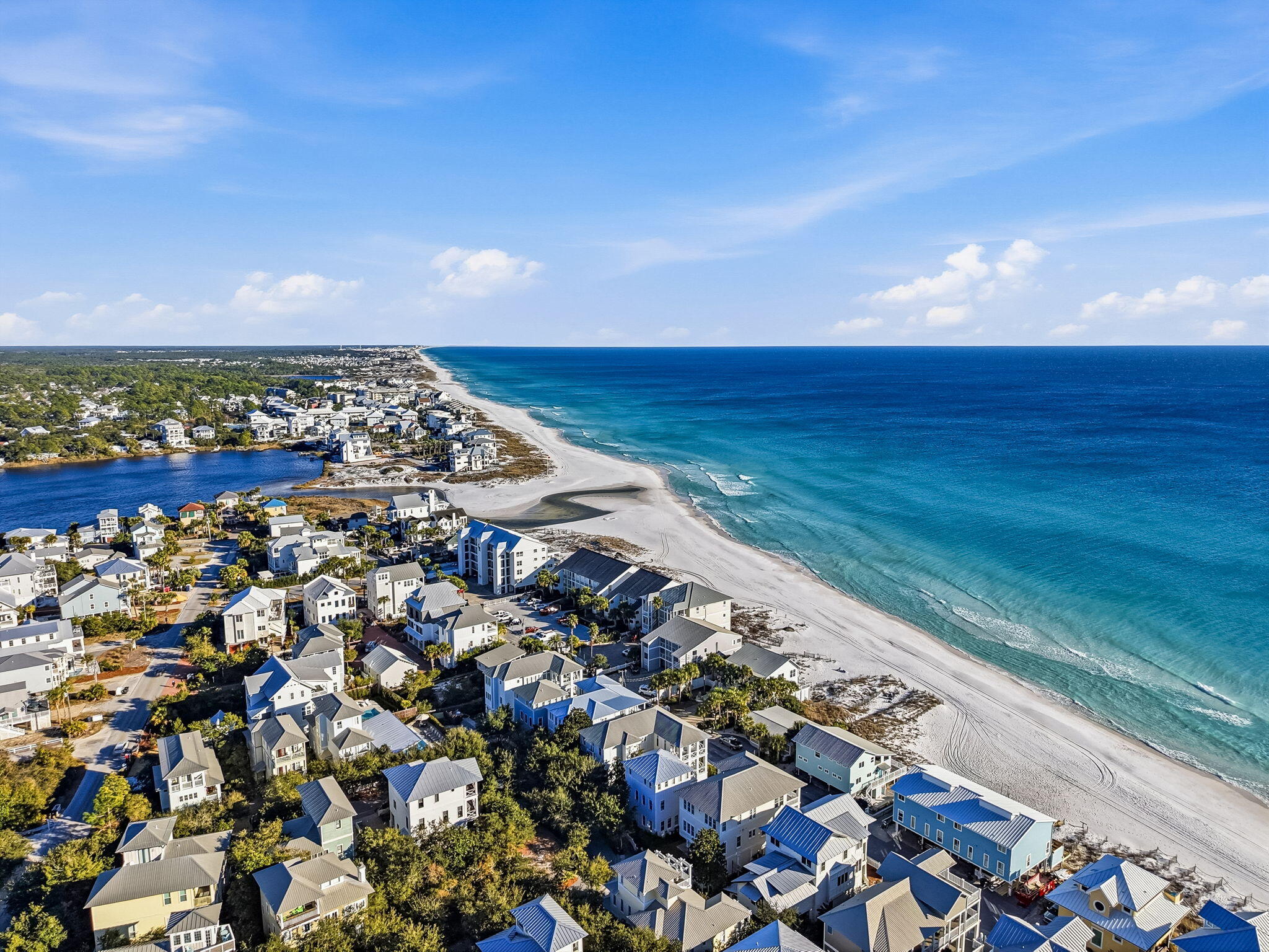 627 Eastern Lake Road, Unit 4 Santa Rosa Beach, FL 32459 - Photo 31 of 35 Aerial w Eastern Lake