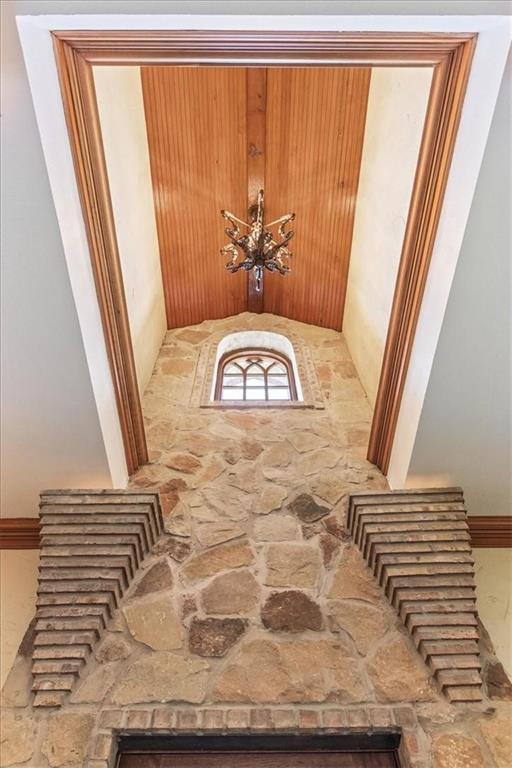 2300 North Rock Creek Road Waco, TX 76708 - Photo 4 of 40 a bathroom with a granite countertop sink and a mirror