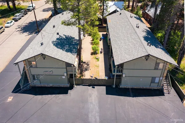 a view of backyard with tree
