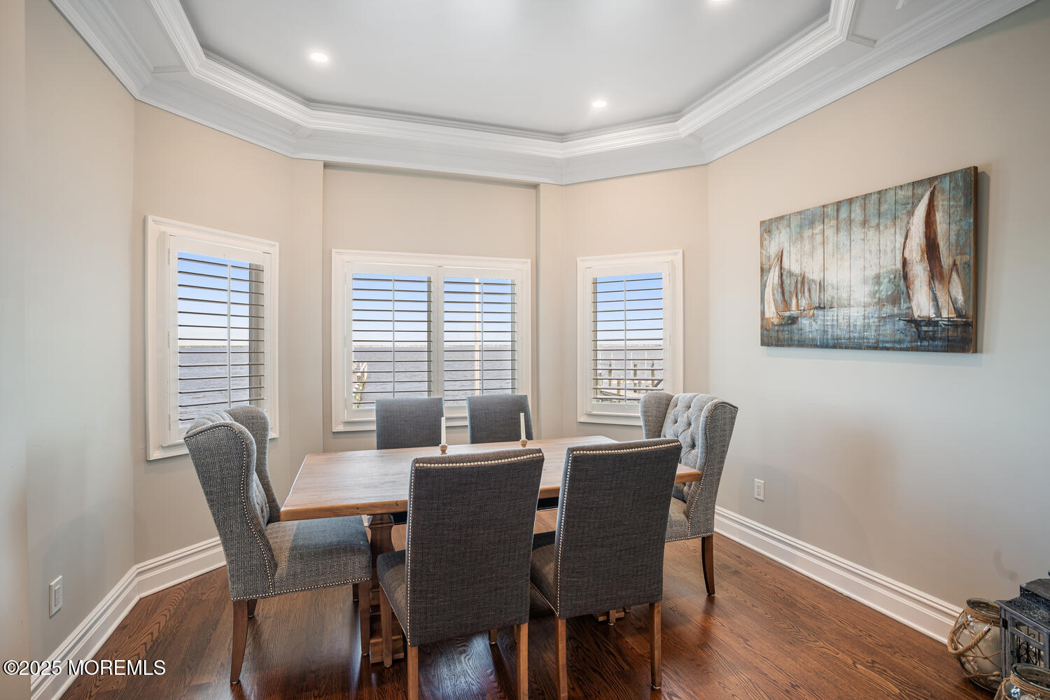 47 Pershing Boulevard Lavallette, NJ 08735 - Photo 31 of 44 a view of a dining room with furniture window and outside view