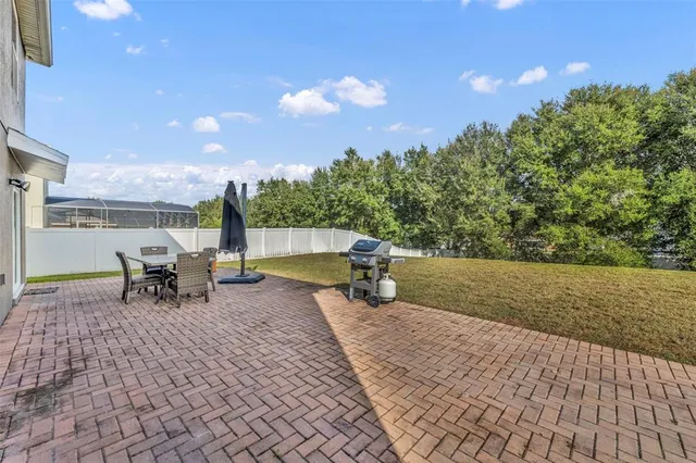 a outdoor view with a sitting space