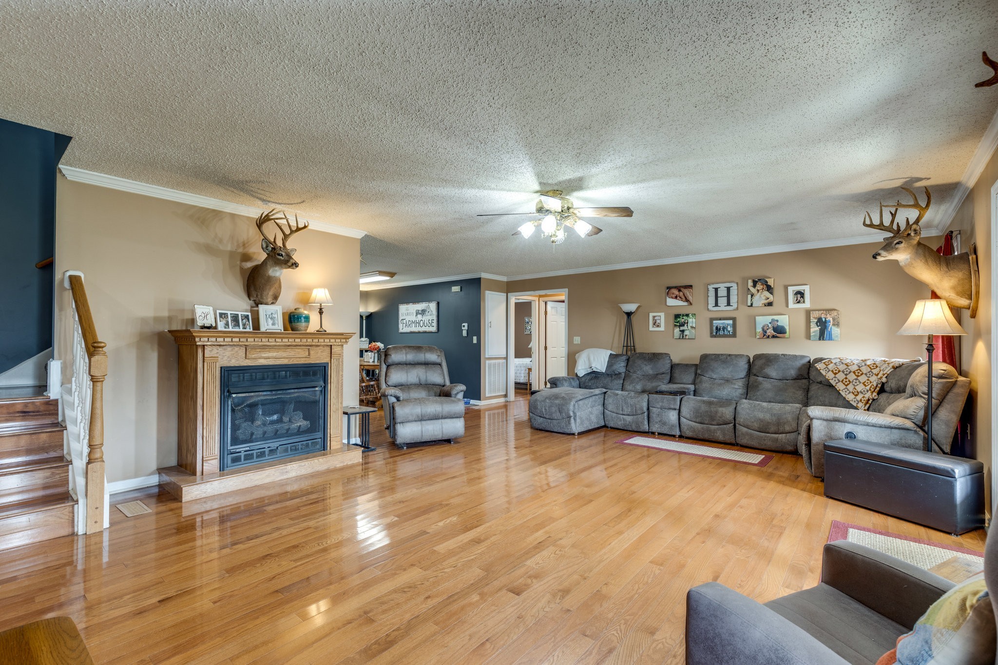 353 Major Road Cornersville, TN 37047 - Photo 2 of 74 a living room with furniture and a fireplace