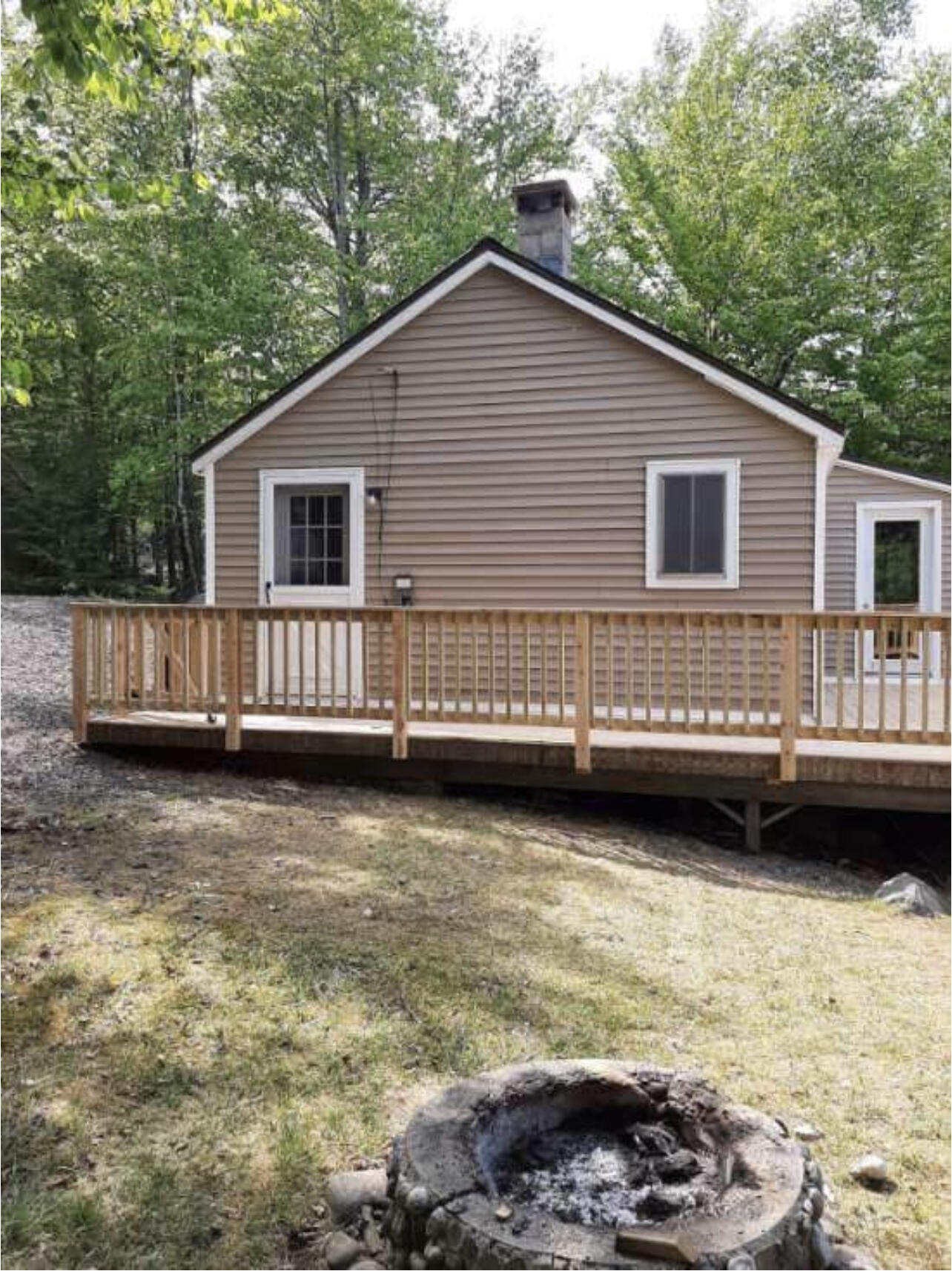 42 South Shore Rd Lake View Milo, ME 04463 - Photo 83 of 118 Yard with Firepit