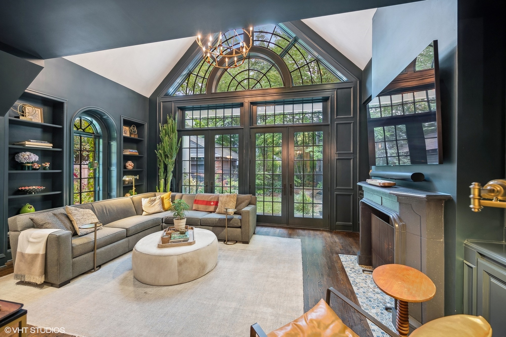 354 Elder Lane Winnetka, IL 60093 - Photo 41 of 71 a living room with furniture and a large window