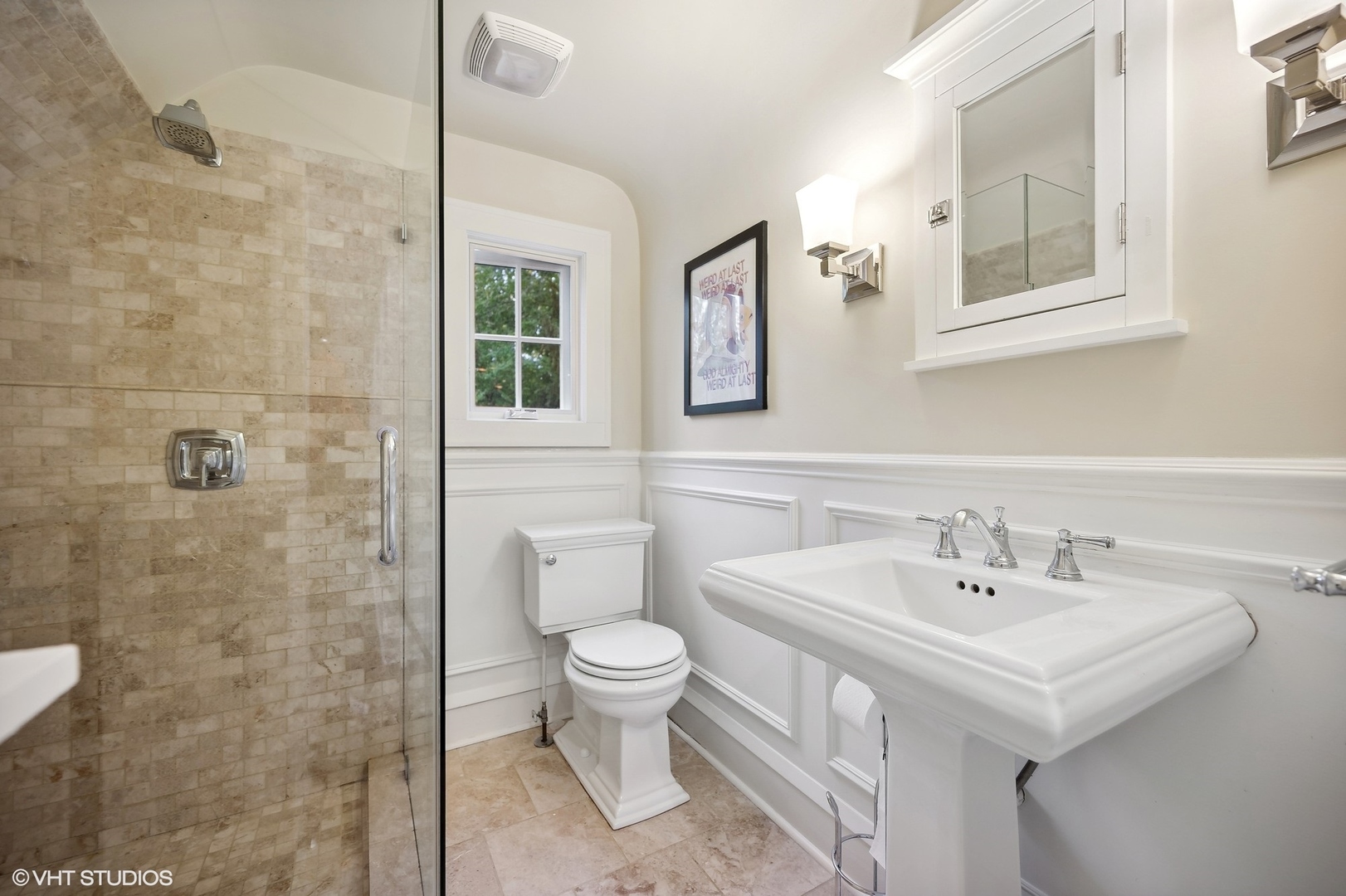 354 Elder Lane Winnetka, IL 60093 - Photo 64 of 71 a bathroom with a sink a toilet and a mirror
