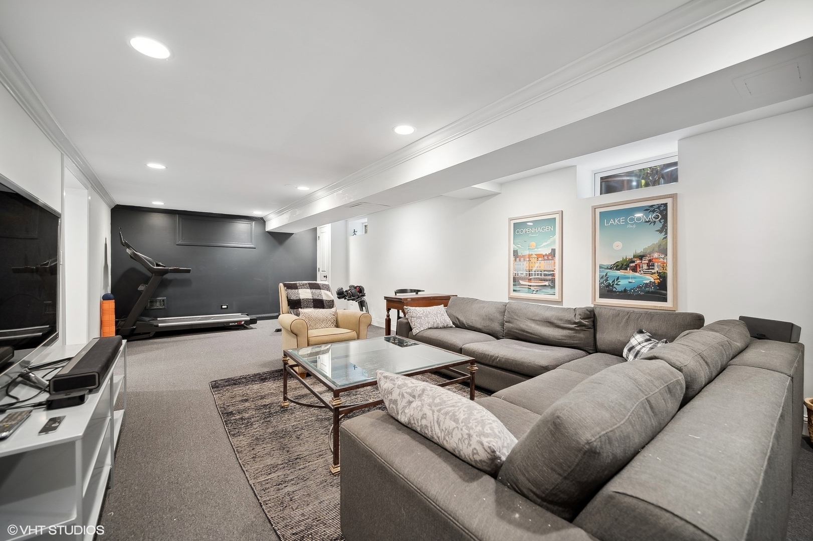 354 Elder Lane Winnetka, IL 60093 - Photo 68 of 71 a living room with furniture and a flat screen tv