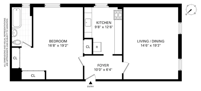 a view of a building with traffic signal lights