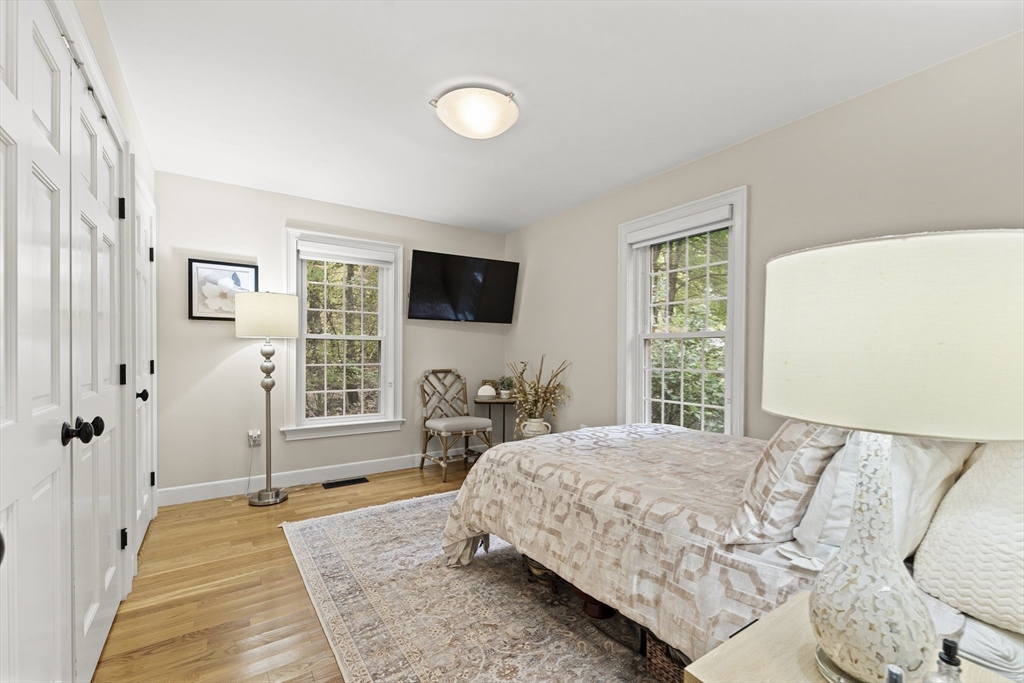 16 Preacher Road, Unit 16 Milton, MA 02186 - Photo 20 of 32 a bedroom with a bed and a flat screen tv